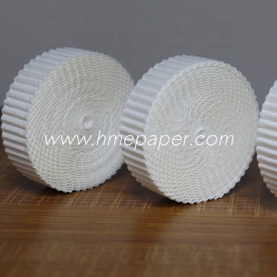 260%  Pleated / Waved / Creped Absorbent Filter Paper For Medical HMEF / HME