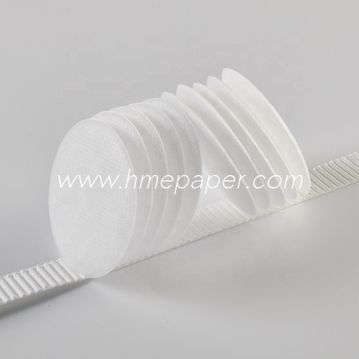 Medical HME / HMEF Corrugated Moisture Absorbent Filter Paper 100% Cotton